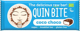 Bar coklat kelapa mentah, bebas gluten BIO 30 g QUIN BITE